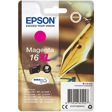 Epson C13T16334012 16XL Magenta Ink Cartridge (450 Pages)