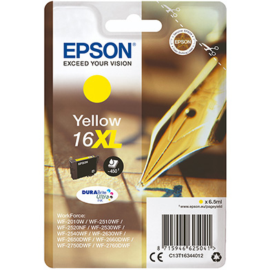 Epson C13T16344012 16XL Yellow Ink Cartridge (450 Pages)