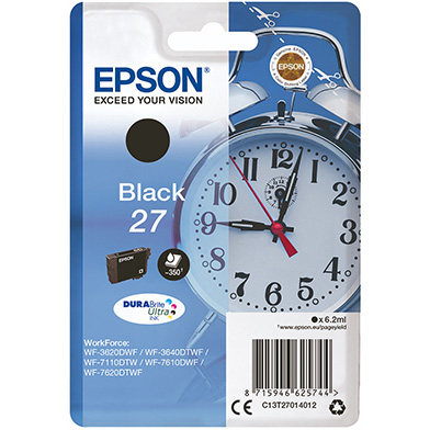 Epson 27 Black Ink Cartridge (350 Pages) 
