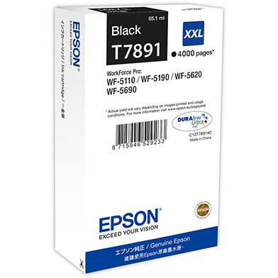 Epson C13T789140 T7891 Black XXL Ink Cartridge (4,000 Pages)