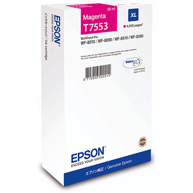 Epson C13T755340 T7553 Magenta XL Ink Cartridge (4,000 Pages)