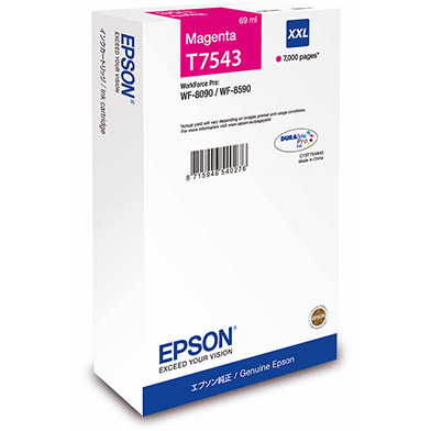 Epson C13T754340 T7543 Magenta XXL Ink Cartridge (7,000 Pages)