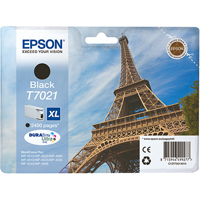 Epson T7021 Black XL Ink Cartridge (2,400 Pages) 