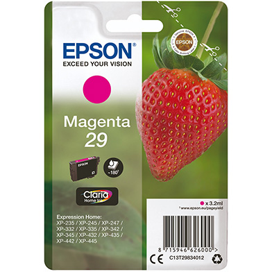 Epson C13T29834012 29 Magenta Ink Cartridge (180 Pages)
