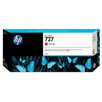 HP F9J77A 727 Magenta DesignJet Ink Cartridge (300ml)