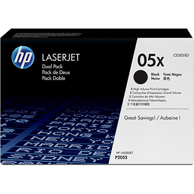 HP CE505XD 05X Black Toner Dual Pack (2 x 6,500 Pages)