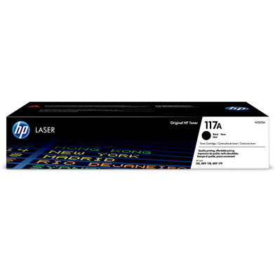 HP W2070A 117A Black Toner Cartridge (1,000 Pages)
