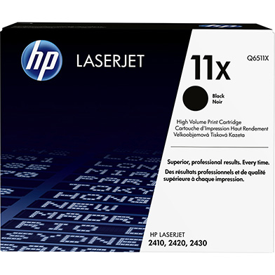 HP 11X LaserJet Smart Black High Capacity Print Cartridge (12,000 Pages)