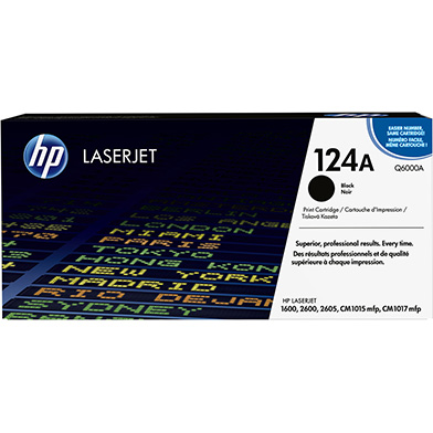 HP Q6000A 124A Black Toner Cartridge (2,500 Pages)