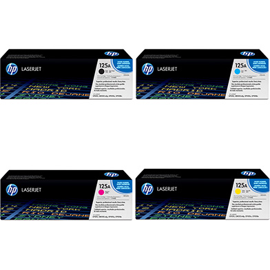 HP  125A Toner Rainbow Pack CMY (1.4k) + Black (2.2K)