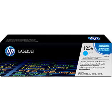 HP CB541A 125A Cyan Toner Cartridge (1,400 Pages)