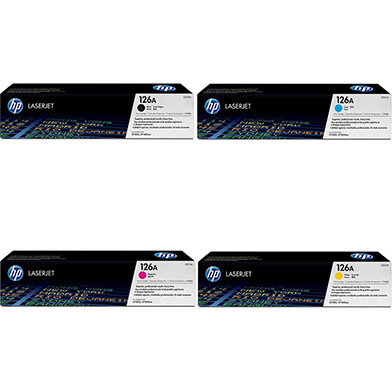 HP  126A Toner Rainbow Pack CMY (1k) + Black (1.2K)