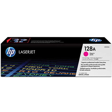 HP CE323A 128A Magenta Toner Cartridge (1,300 Pages)