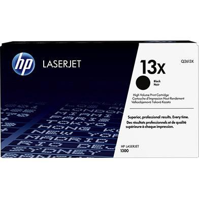 HP Q2613X 13X Black LaserJet Printer Cartridge (4,000 Pages)