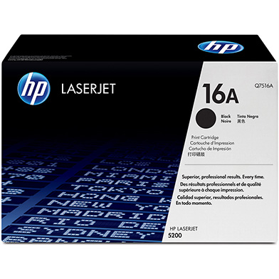 HP 16A Black Print Cartridge (12,000 Pages)