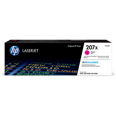 HP W2213X 207X High Capacity Magenta Toner Cartridge (2,450 Pages)