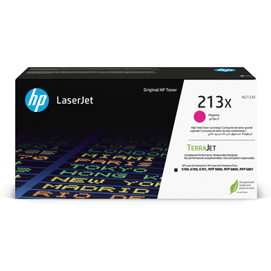 HP W2133X 213X High Capacity Magenta Toner Cartridge (6,000 Pages)