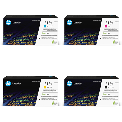 HP  213Y Extra High Capacity Toner Cartridge Value Pack CMY (12,000 Pages) K (18,000 Pages)