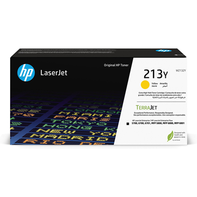 HP W2132Y 213Y Extra High Capacity Yellow Toner Cartridge (12,000 Pages)