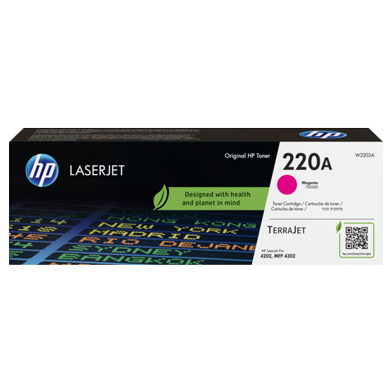 HP W2203A 220A Magenta Toner Cartridge (1,800 Pages)
