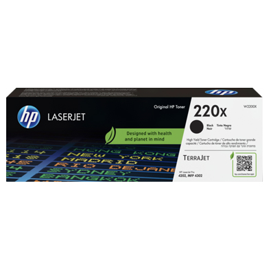 HP W2200X 220X High Capacity Black Toner Cartridge (7,500 Pages)