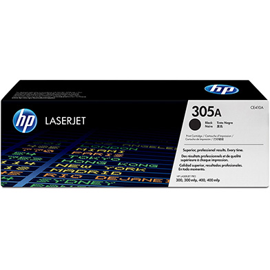 HP CE410A 305A Black Toner Cartridge (2,200 Pages)