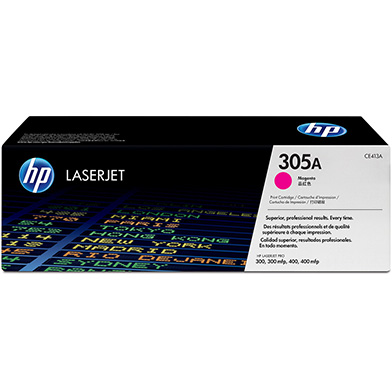 HP CE413A 305A Magenta Toner Cartridge (2,600 Pages)