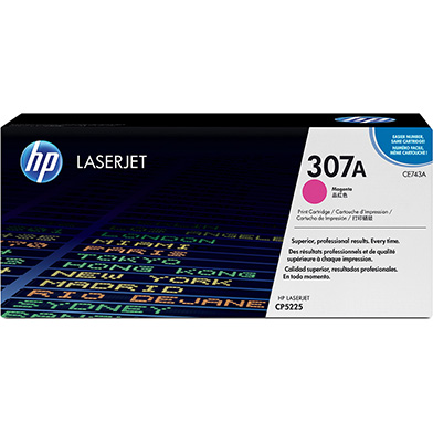 HP CE743A 307A Magenta Toner Cartridge (7,300 Pages)
