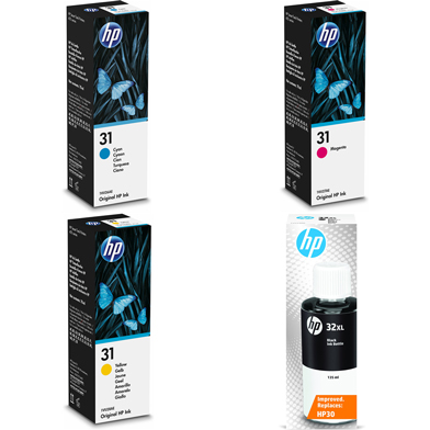 HP  31/32XL Ink Value Pack CMY (8,000 Pages) K (6,000 Pages)