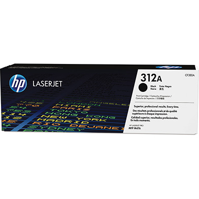 HP CF380A 312A Black Toner Cartridge (2,280 Pages)