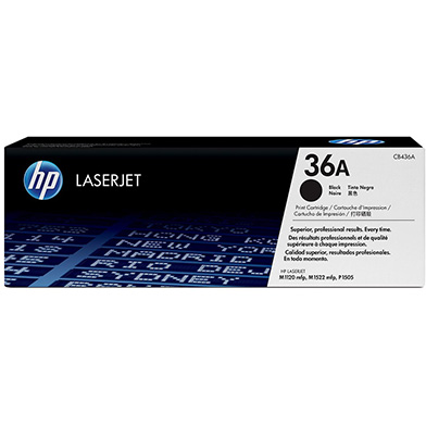 HP CB436A 36A LaserJet Smart Black Print Cartridge (2,000 pages)