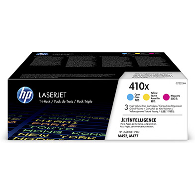 HP  410X Tri-Pack Toner Cartridges CMY (5,000 Pages)