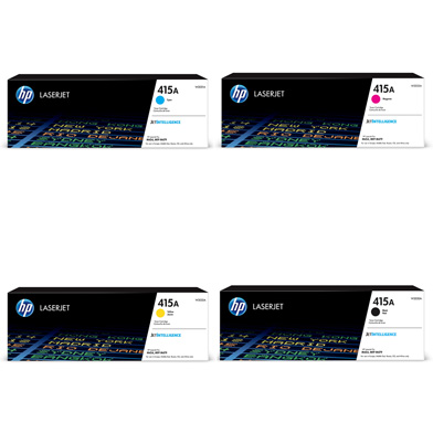 HP 415A Toner Cartridge Value Pack CMY (2.1K Pages) K (2.4K Pages)