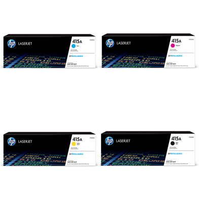 HP 415A Toner Cartridge Value Pack CMY 2.1K Pages K 2.4K Pages