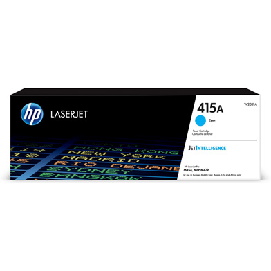 HP W2031A 415A Cyan Toner Cartridge (2,100 Pages)
