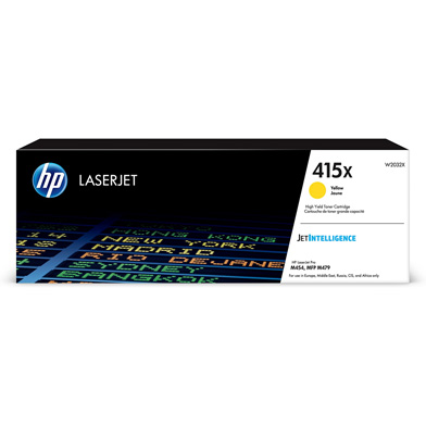 HP W2032X 415X Yellow High Yield Toner Cartridge (6,000 Pages)