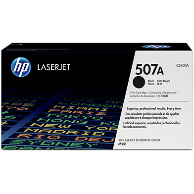 HP CE400A 507A Black Toner Cartridge (5,500 Pages)