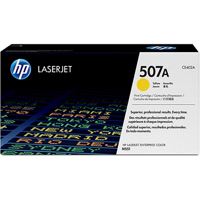 HP CE402A 507A Yellow Toner Cartridge (6,000 Pages)