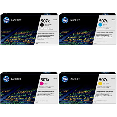 HP 507X/507A Toner Rainbow Pack CMY (6k) + Black (11k)