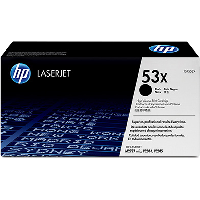 HP Q7553X 53X LaserJet Black Print Cartridge (7,000 Pages)