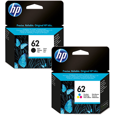 HP  62 Ink Cartridge Value Pack CMY (165 Pages) K (200 Pages)