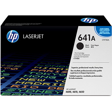 HP C9720A 641A Black Print Cartridge (9,000 Pages)