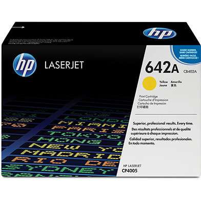 HP CB402A 642A Yellow Print Cartridge (7,500 Pages)
