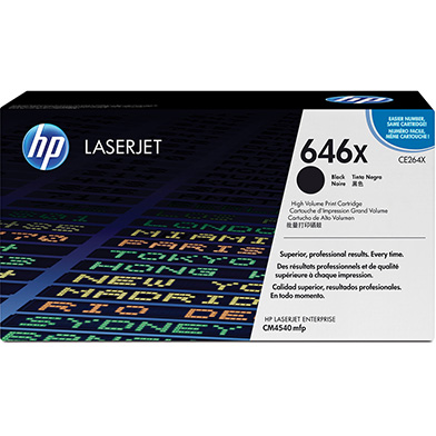 HP CE264X 646X Hi-Cap Black Toner Cartridge (17,000 Pages)