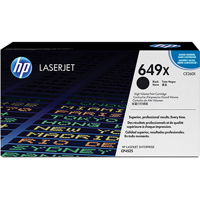 HP CE260X 649X Hi-Cap Black Toner Cartridge (17,000 pages)