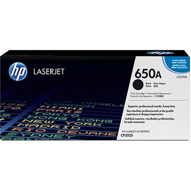 HP CE270A 650A Black Toner Cartridge (13,500 Pages)