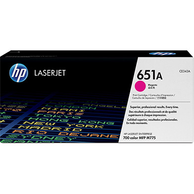 HP CE343A 651A Magenta Toner Cartridge (16,000 Pages)