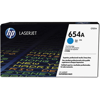 HP CF331A 654A Cyan Toner Cartridge (15,000 Pages)