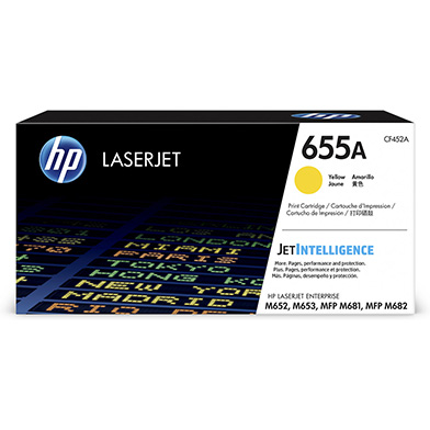 HP CF452A 655A Yellow Toner Cartridge (10,500 Pages)
