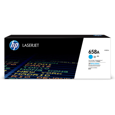 HP W2001A 658A Cyan Toner Cartridge (6,000 Pages)
